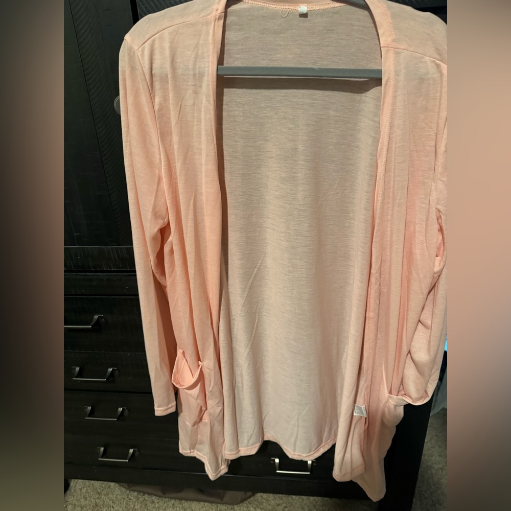 Peach cardigan